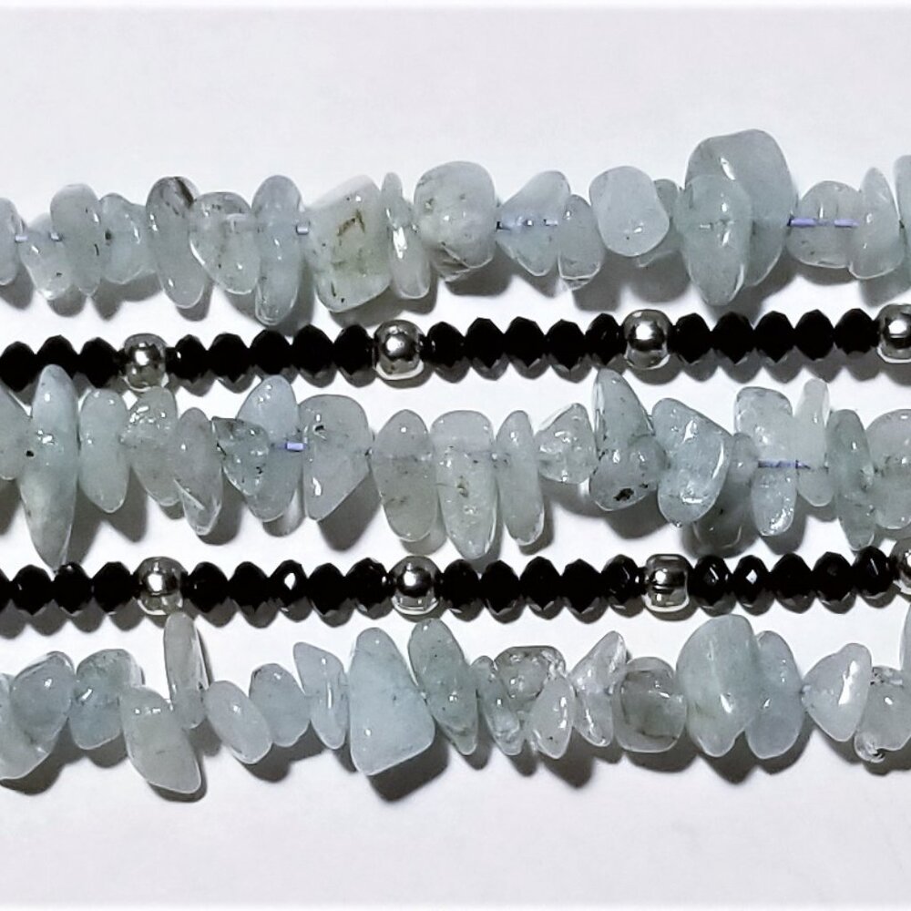 Aquamarine & Spinel Bracelet